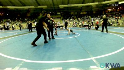 43 lbs Consi Of 8 #1 - Isaiah Brown, Elgin Wrestling vs Emmitt Howle, Shawnee Takedown Club