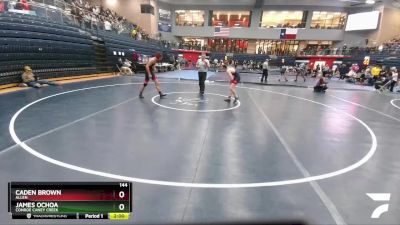 144 lbs Quarterfinal - James Ochoa, Conroe Caney Creek vs Caden Brown, Allen