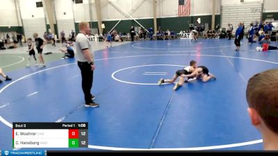 70 lbs Round 3 (8 Team) - Evan Woehrer, Columbus Wrestling Organization vs Charlie Haneborg, Midwest Destroyers