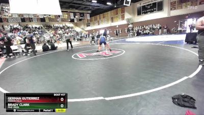 106 lbs Cons. Round 2 - Brady Clark, Pine Creek vs German Gutierrez, Mission Hills