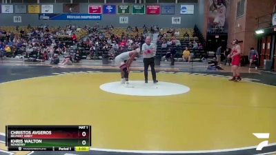 197 lbs Quarterfinal - Khris Walton, Newberry vs Christos Avgeros, Belmont Abbey