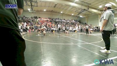 88 lbs Quarterfinal - Mac Boso, Choctaw Ironman Youth Wrestling vs Brayden Barajas, Grove Takedown Club