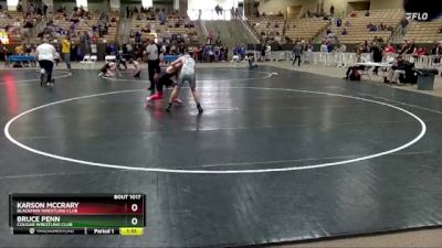 130 lbs Champ. Round 1 - Bruce Penn, Cougar Wrestling Club vs Karson Mccrary, Blackman Wrestling Club