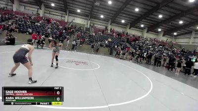 110 lbs Cons. Round 2 - Kara Williamson, Westlake vs Sage Hoover, Central - Grand Junction