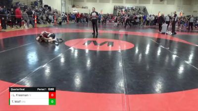 69 lbs Quarterfinal - Liam Freeman, Flat Earth vs Tucker Wolf, Grand Rapids Grapplers