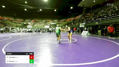 237 lbs Quarterfinal - Fernanda Canedo, Ridgeview vs D`Anna Payne, West