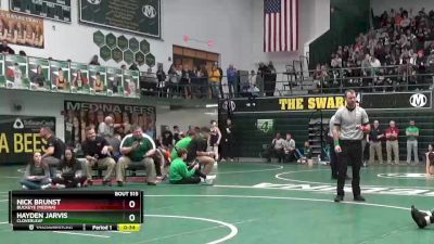 144 lbs Cons. Round 4 - Nick Brunst, Buckeye (Medina) vs Hayden Jarvis, Cloverleaf