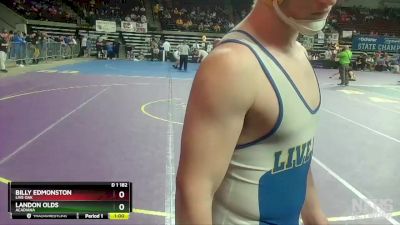 D 1 182 lbs Cons. Round 4 - Landon Olds, Acadiana vs Billy Edmonston, Live Oak