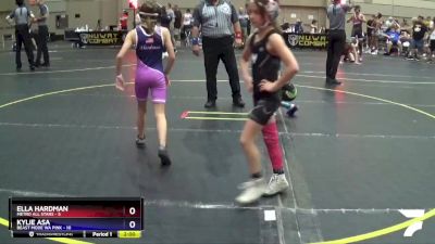 66 lbs Placement Matches (8 Team) - Kylie Asa, Beast Mode WA Pink vs Ella Hardman, Metro All Stars