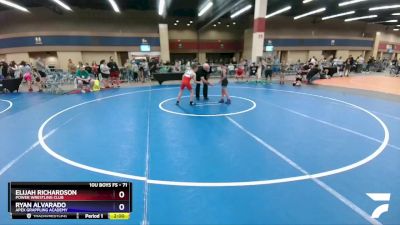 71 lbs Semifinal - Elijah Richardson, Power Wrestling Club vs Ryan Alvarado, Apex Grappling Academy