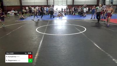 91 lbs Semifinal - Parker Humphrey, Princeton vs Noah Regemann, Unattached