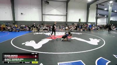 67 lbs Cons. Semi - Ryker Dierick, Elma Wrestling Club vs Quincy Nanquilada, Mat Demon Wrestling Club