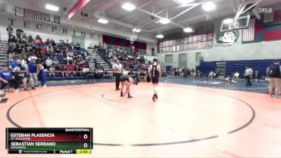 113 lbs Quarterfinal - Esteban Plasencia, St. Augustine vs Sebastian Serrano, Sahuarita