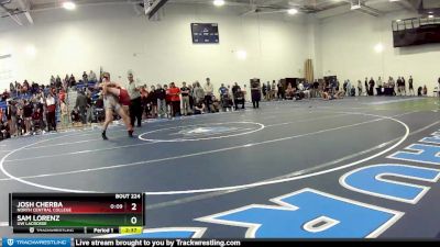 141 lbs Quarterfinal - Sam Lorenz, UW Lacrosse vs Josh Cherba, North Central College