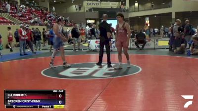 145 lbs Cons. Round 4 - Eli Roberts, IL vs Brecken Crist-Funk, KS