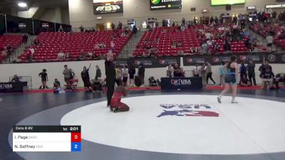 72 kg Cons 8 #2 - India Page, Barons Women's Wrestling Club vs Noelle Gaffney, New Jersey