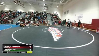 138 lbs Cons. Round 4 - Cameron Mickelsen, Star Valley vs Orion Balizan, Green River