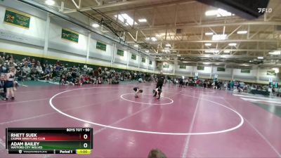 50 lbs Cons. Round 1 - Adam Bailey, Watford City Wolves vs Rhett Suek, Casper Wrestling Club