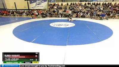 184 lbs Prelim - Tyler Lovejoy, Lakeland University vs Ruben Vasquez, Concordia University Wisconsin