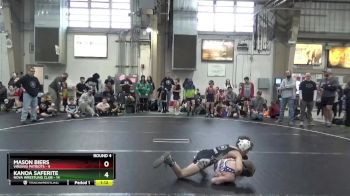 68 lbs Round 4 (6 Team) - Mason Biers, Virginia Patriots vs Kanoa Saferite, NOVA Wrestling Club