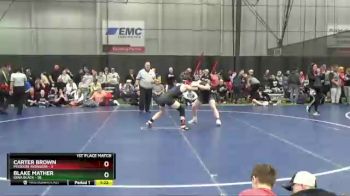 152 lbs Finals (8 Team) - Blake Mather, Iowa Black vs Carter Brown, Missouri Avengers