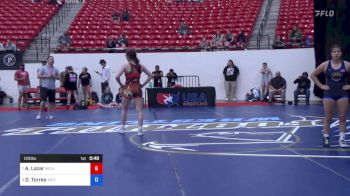 125 lbs Cons 4 - Alexis Lazar, Michigan Revolution Wrestling Club vs Danica Torres, Arizona Girls Wrestling