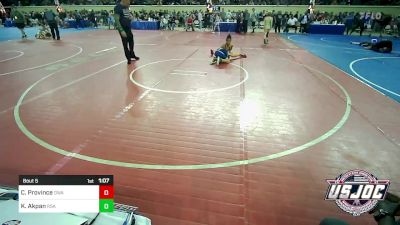 92 lbs Round Of 32 - Cash Province, Oklahoma Wrestling Academy vs Kortney Akpan, Rhodes Supreme Avengers