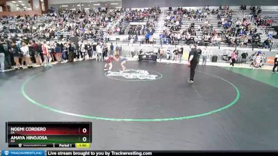 54 lbs Champ. Round 2 - Noemi Cordero, CA vs Amaya Hinojosa, CO