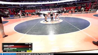 2A 170 lbs Cons. Semi - Amare Overton, Rock Island (H.S.) vs Aiden Cohen, Deerfield (H.S.)