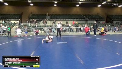 49 lbs 5th Place Match - Emmett Carson, Iowa vs Ryan Hainline, Sebolt Wrestling Academy