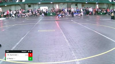 133 lbs Cons. Round 2 - Michael Kaminski, Northern Illinois vs Vince Perez, Central Michigan