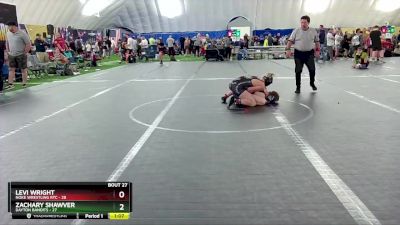 120 lbs Round 7 (8 Team) - Zachary Shawver, Dayton Bandits vs Levi Wright, Noke Wrestling RTC