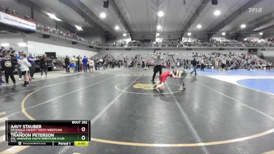 85 lbs Cons. Round 4 - Aavy Stauber, McDonald County Youth Wrestling Club-AA vs Trandon Peterson, Ste. Genevieve Youth Wrestling Club-AAA