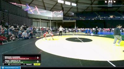 53 lbs Cons. Round 2 - Fred Arnold Vi, Mt Spokane Wrestling Club vs Briggs Hadden, Gig Harbor Grizzlies Wrestling Club