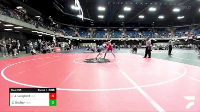 157 lbs Cons. Round 4 - Justin Langford, Lincoln-Way Central vs Cruise Brolley, Washington