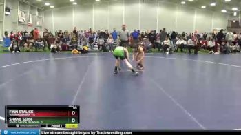 90 lbs Round 5 (6 Team) - Finn Stalick, Wyoming Brown vs Shane Sehr, South Dakota Thunder