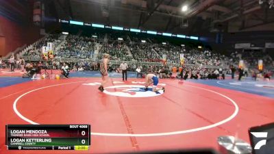 4A-160 lbs Champ. Round 1 - Logan Ketterling, Campbell County vs Logan Mendoza, Thunder Basin High School