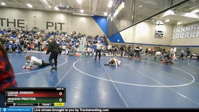 70 lbs Cons. Round 3 - Logan Johnson, Westlake vs Hudson Proctor, Delta