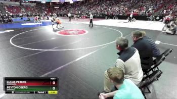 D1-132 lbs Quarterfinal - Peyton Oberg, Baraboo vs Lucas Peters, Kaukauna