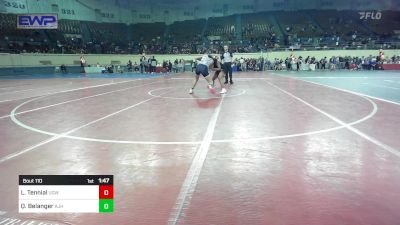 130 lbs Quarterfinal - Liyah Tennial, Union Girls JH vs Quinn Belanger, Altus JH