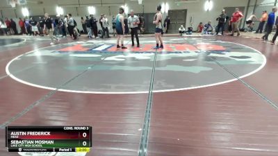 220 lbs Cons. Round 3 - Sebastian Mosman, Lake City High School vs Austin Frederick, Mead