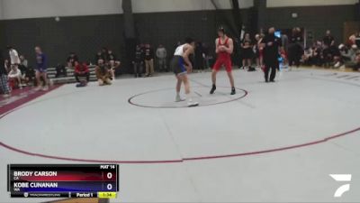 138 lbs Cons. Round 3 - Brody Carson, CA vs Kobe Cunanan, WA