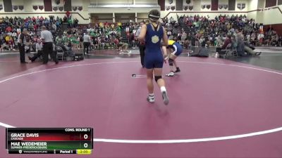 135 lbs Cons. Round 1 - Grace Davis, Cascade vs Mae Wedemeier, Sumner-Fredericksburg