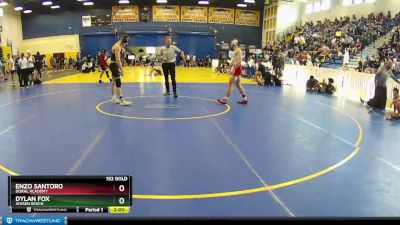 152 Gold Round 3 - Enzo Santoro, Doral Academy vs Dylan Fox, Jensen Beach