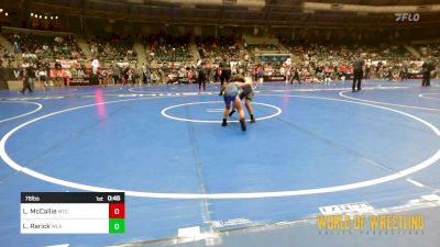 76 lbs Consi Of 8 #2 - Line Nau Rarick, Westlake vs Leia McCallie, Minion Training Center