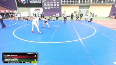 113 lbs Semifinal - Gavin Landers, Immortal Athletics WC vs Ethan Sharp, Utah