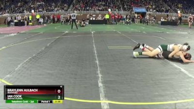 D1-120 lbs Cons. Round 3 - Braylenn Aulbach, Rockford vs Ian Cook, Reeths-Puffer