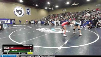 111 lbs Quarterfinal - Karma Pugh, Buchanan vs Jasmine Ortega, Redwood