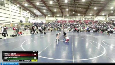 58 lbs Quarterfinal - Brian Sargent, Lehi vs Wyatt Dean, Viewmont Wrestling Club