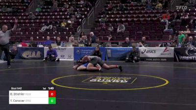 215 lbs Preliminaries - Brandon Stiehler, Pocono Mt West vs Teague Conover, Spring Grove